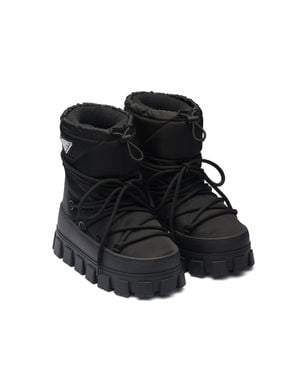 Prada Winter Nylon Platform Boots - Black
