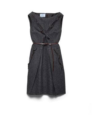 Prada Shetland Wool Dress - Black