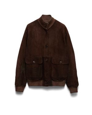 Prada Suede Jacket - Brown