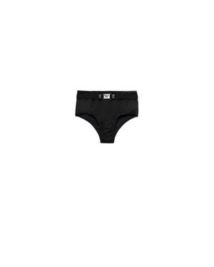 Prada Interlock Fabric Bikini Bottom - Black
