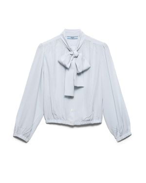 Prada Crepe De Chine Shirt - White
