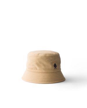 Prada Old Piqué Bucket Hat - White