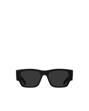 Prada Sunglasses With Triangle Logo - Black