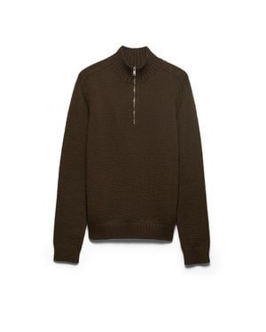 Prada Rollkragenpullover Aus Wolle, Herren, Größe - Braun