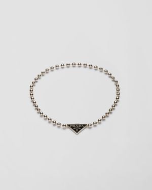 Prada Collana Ball Smalto Jewels - Metallizzato