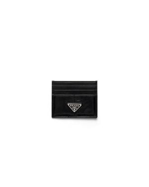 Prada Leather Card Holder - Black