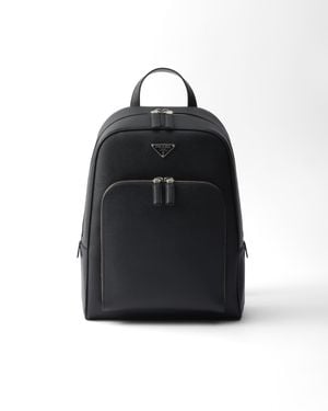 Prada Saffiano Backpack - Black