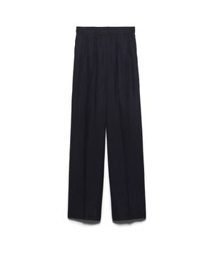 Prada Washed Silk Trousers - Blue