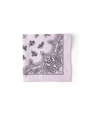 Prada Bedruckter Schal Aus Batist, Herren - Pink