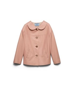 Prada Jacke Aus Nappa-Leder, Damen, Größe - Pink