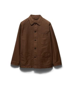 Prada Cotton Blouson Jacket, Tobacco - Brown