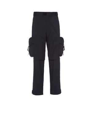 Prada Technical Fabric Modular Trousers - Blue