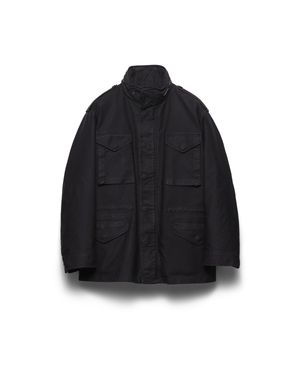 Prada Midweight Cotton-Down Field Jacket - Blue