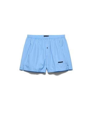 Prada Cotton Boxer Shorts - Blue
