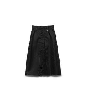 Prada Flared Re-Nylon Skirt - Black