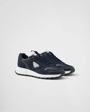 Prada Calf Leather Trainers For Ss24 - Blue