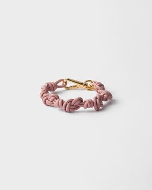 Prada Nappa Leather Bracelet - Pink