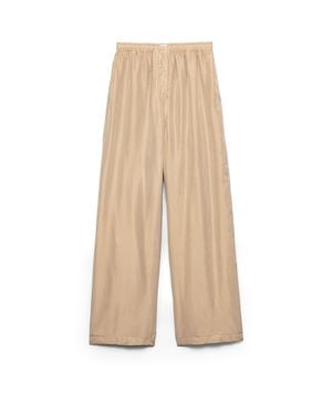 Prada Pantalon En Soie Ancienne, Femme, Taille - Neutre