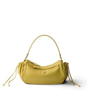 Prada Desiree Small Leather Bag, Citron - Metallic