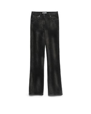 Prada Corduroy Five-Pocket Trousers - Black
