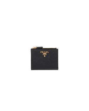 Prada Small Saffiano Leather Wallet - White