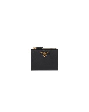 Prada Small Saffiano Leather Wallet - Black