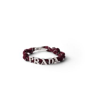 Prada Cord Bracelet - White