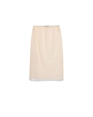 Prada Cotton Tulle Slip - White