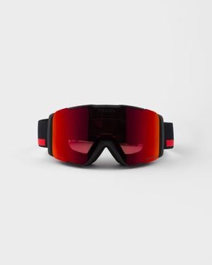 Prada Linea Rossa By Oakley Snow Goggle - Red