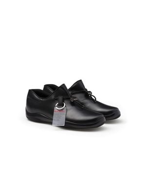 Prada Toblach Leather Trainers - Black