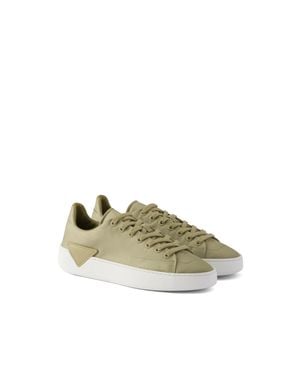 Prada Court Re-Nylon Trainers - Metallic