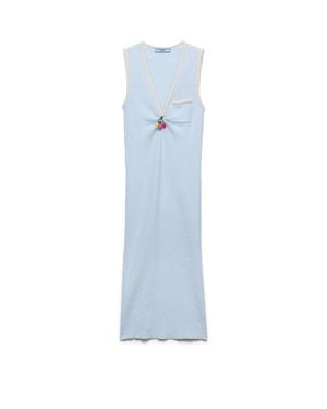 Prada Cotton Bouclé Dress - Blue