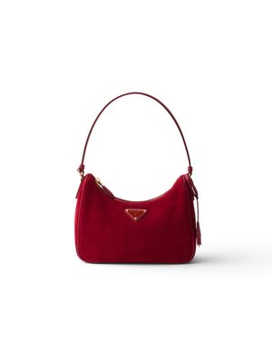 Prada Re-Edition 2005 Suede Mini-Bag - Red