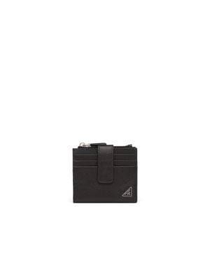 Prada Saffiano Leather Card Holder - White