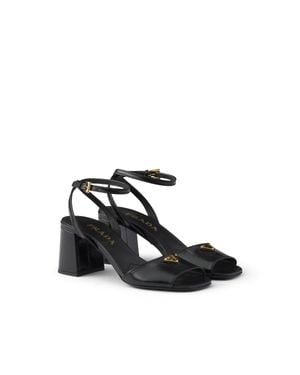Prada Leather Sandals - White