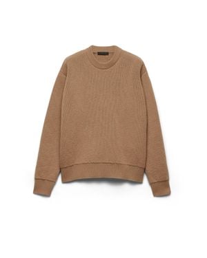 Prada Cashmere Crew-Neck Jumper - Natural