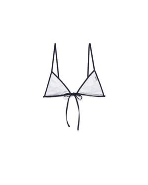 Prada Jersey Bikini Top - White