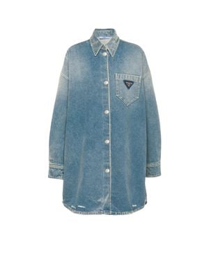 Prada Organic Denim Shirt - Blue