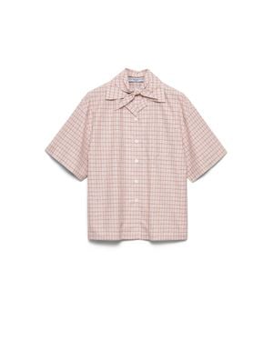 Prada Madras Fabric Bowling Shirt - Pink