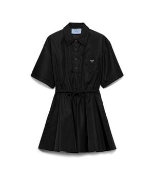 Prada Short-Sleeved Re-Nylon Dress - Black