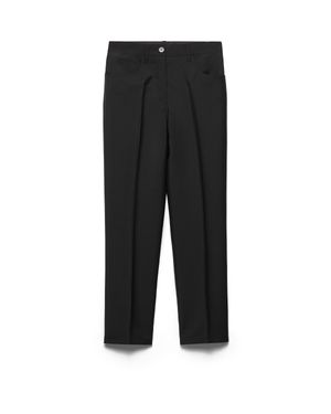 Prada Kid Mohair Trousers - Black