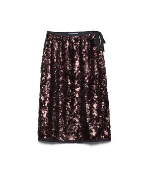 Prada Embroidered Sequin Skirt - Multicolour