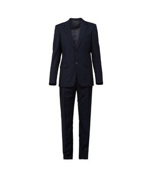 Prada Single Breasted Wool And Mohair Suit - Blue
