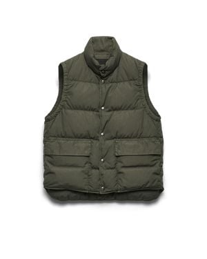 Prada Cotton Down Vest, Forest - Green