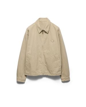 Prada Alte Blousonjacke Aus Denim, Herren, Größe - Natur
