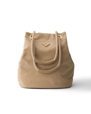 Prada Mariner Large Re-Nylon Bucket Bag - Natural