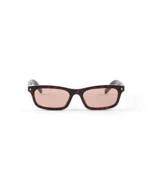 Prada Occhiali Da Sole Con Iconica Placca - Multicolore