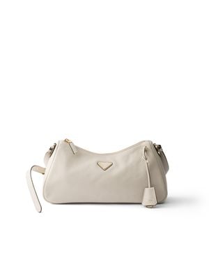 Prada Aimée Large Nappa Leather Bag, Chalk N - Natural