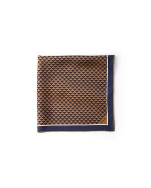 Prada Printed Silk Twill Scarf - Brown