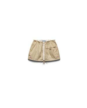 Prada Re-Nylon Miniskirt - White